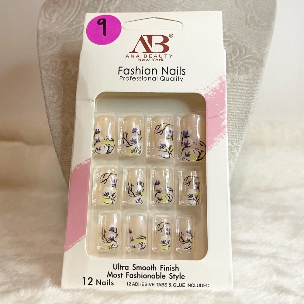 $4 Nail Set Floral Decor